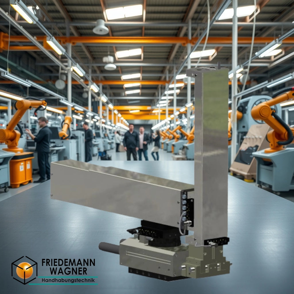 Pick und Place Baukasten von Wagner - LEN-6 und VEN-6 mit PGM-120 auf Schwenkeinheit SES-9