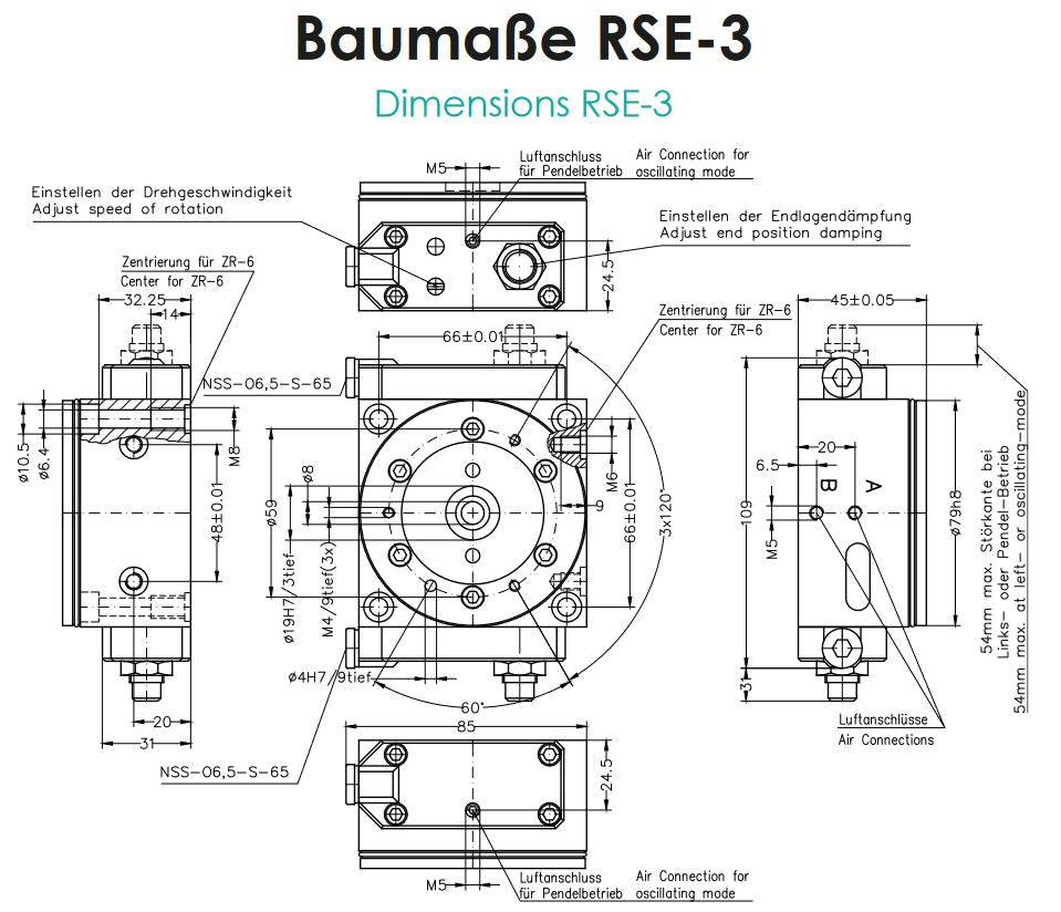 Zeichnung Rundschalttisch RSE-3