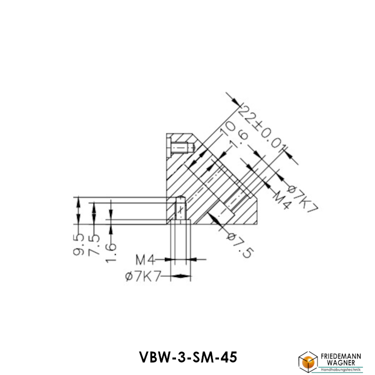Verbindungswinkel-VBW-3-SM-45
