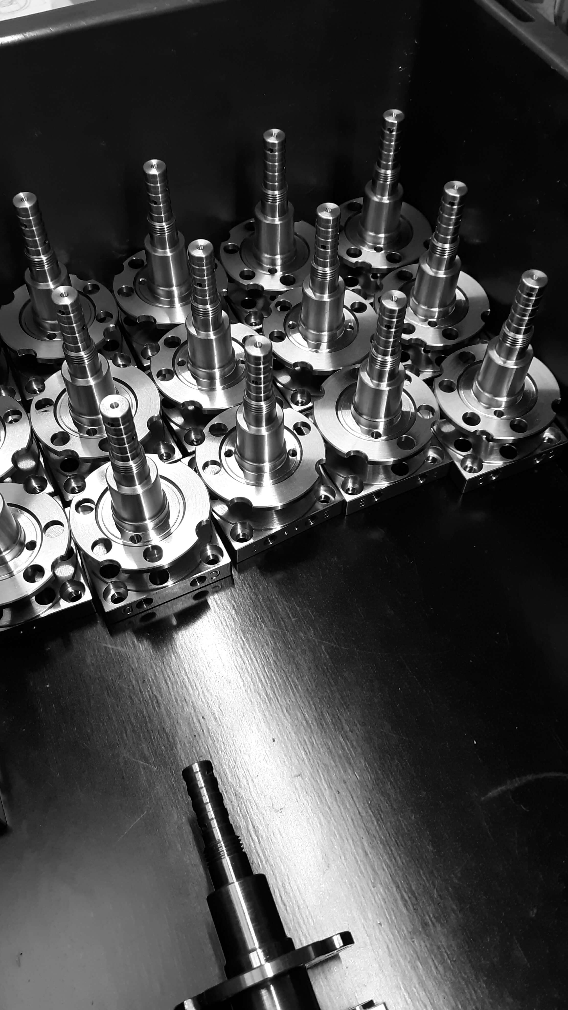 Anschlagwelle nicht eloxiert