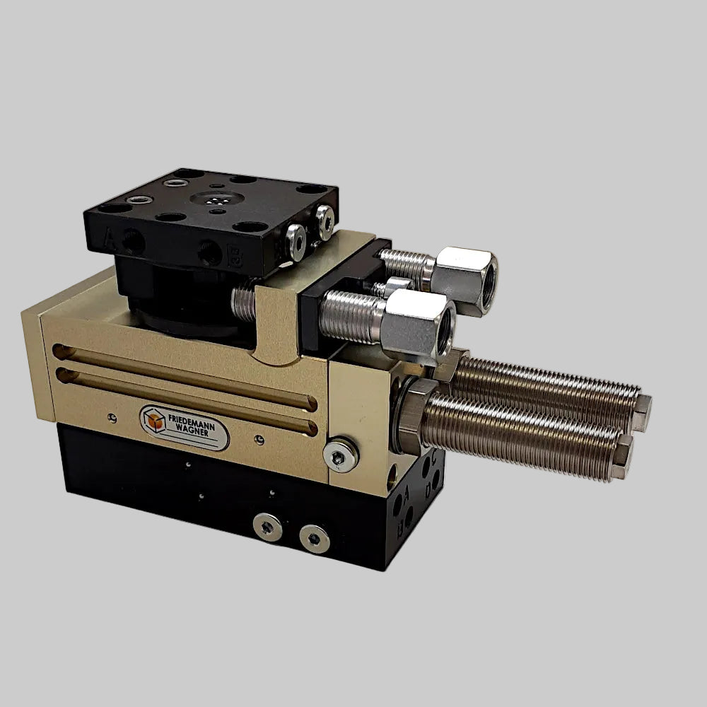Schwenkeinheit SE-4, mit hydraulischer Daempfung, Variante mit 4-fach Luftdurchfuehrung