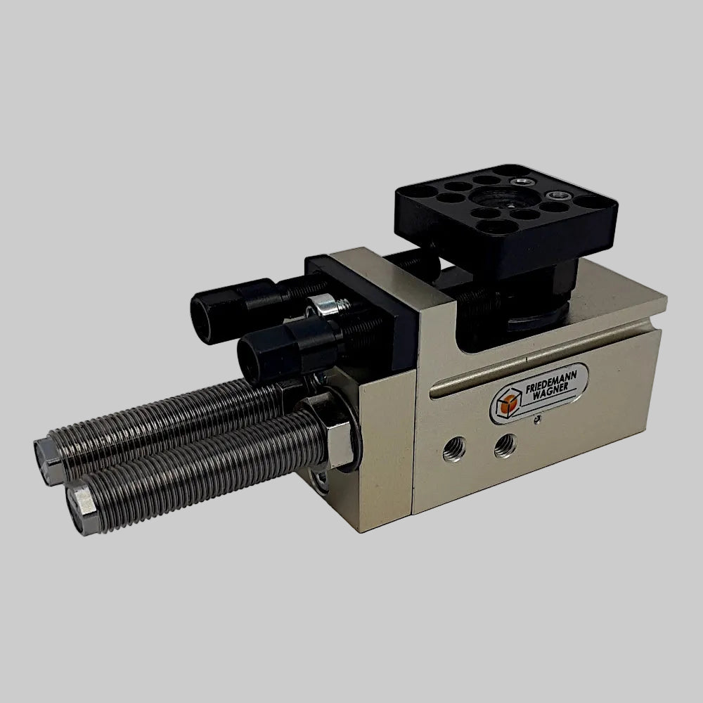 Mini-Schwenkeinheit SM-4, mit Daempfung, Variante mit 2-fach Luftdurchfuehrung