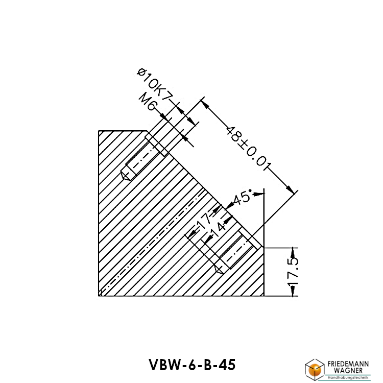Verbindungswinkel-VBW-6-B-45
