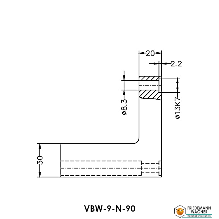 Verbindungswinkel-VBW-9-N-90