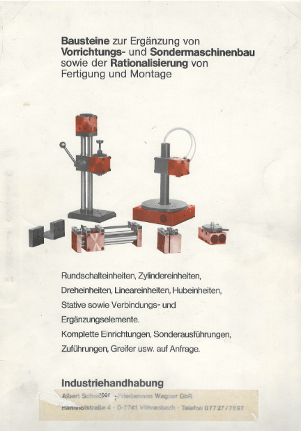 Deckblatt erster Katalog