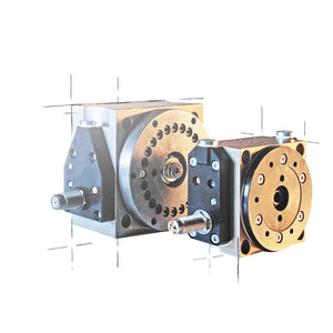 Rundschalttisch RSE-4 (hinten) und RSE-3