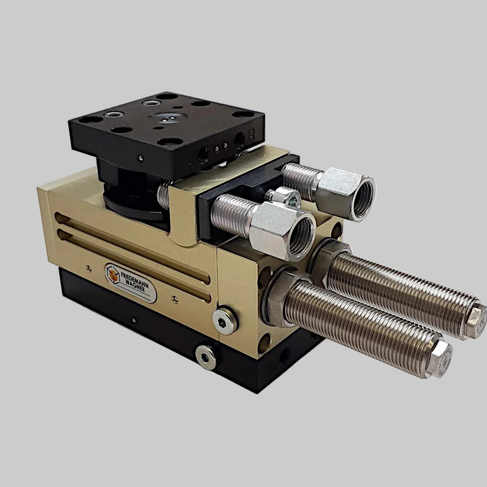 Schwenkeinheit SE-4, mit hydraulischer Daempfung,  Variante mit 2-fach Luftdurchfuehrung